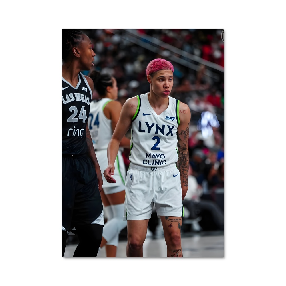 Poster Lynx Écarlate – affiche Basketball